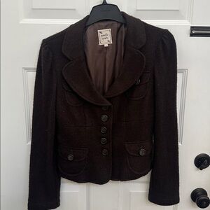 Nanette Lepore Chocolate Brown Blazer